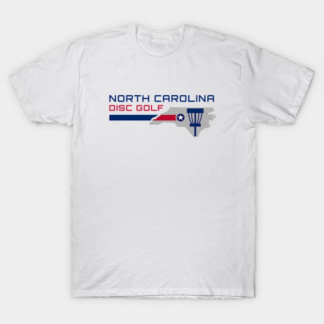 North Carolina Disc Golf - Solid Lines Dark T-Shirt by grahamwilliams